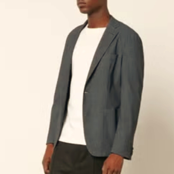 Men's Burberry Crepe Gray Casual Travel Blazer - Size 40R 50 EU NWT - Picture 8 of 11